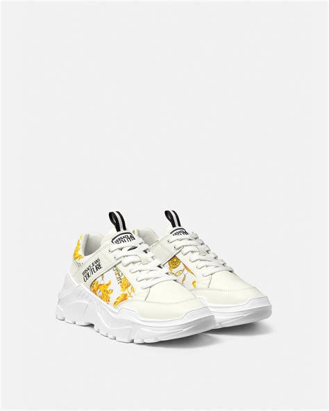 versus versace scarpe bianche|Sneaker Speedtrack Chain Couture Bianco,Stampa .